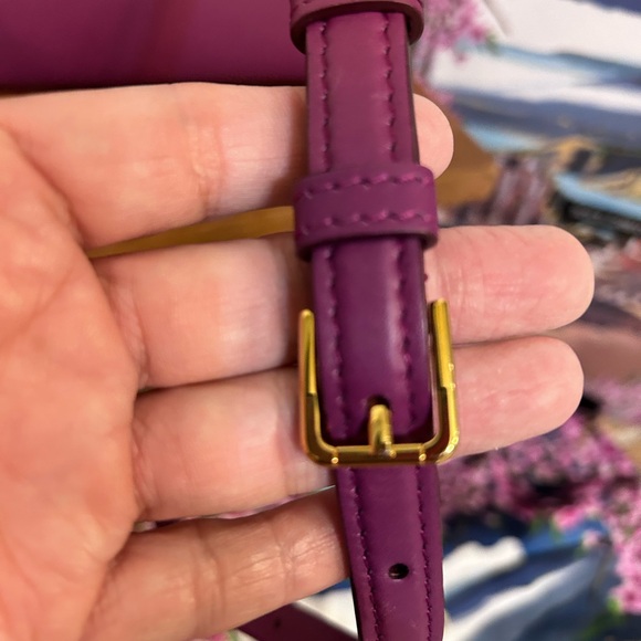 DOLCE & GABBANA Calfskin Small Sicily 58 Bag in plum color - Picture 10 of 16